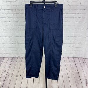 Chico’s Navy Cargo Pants Size 10R (1.5R)